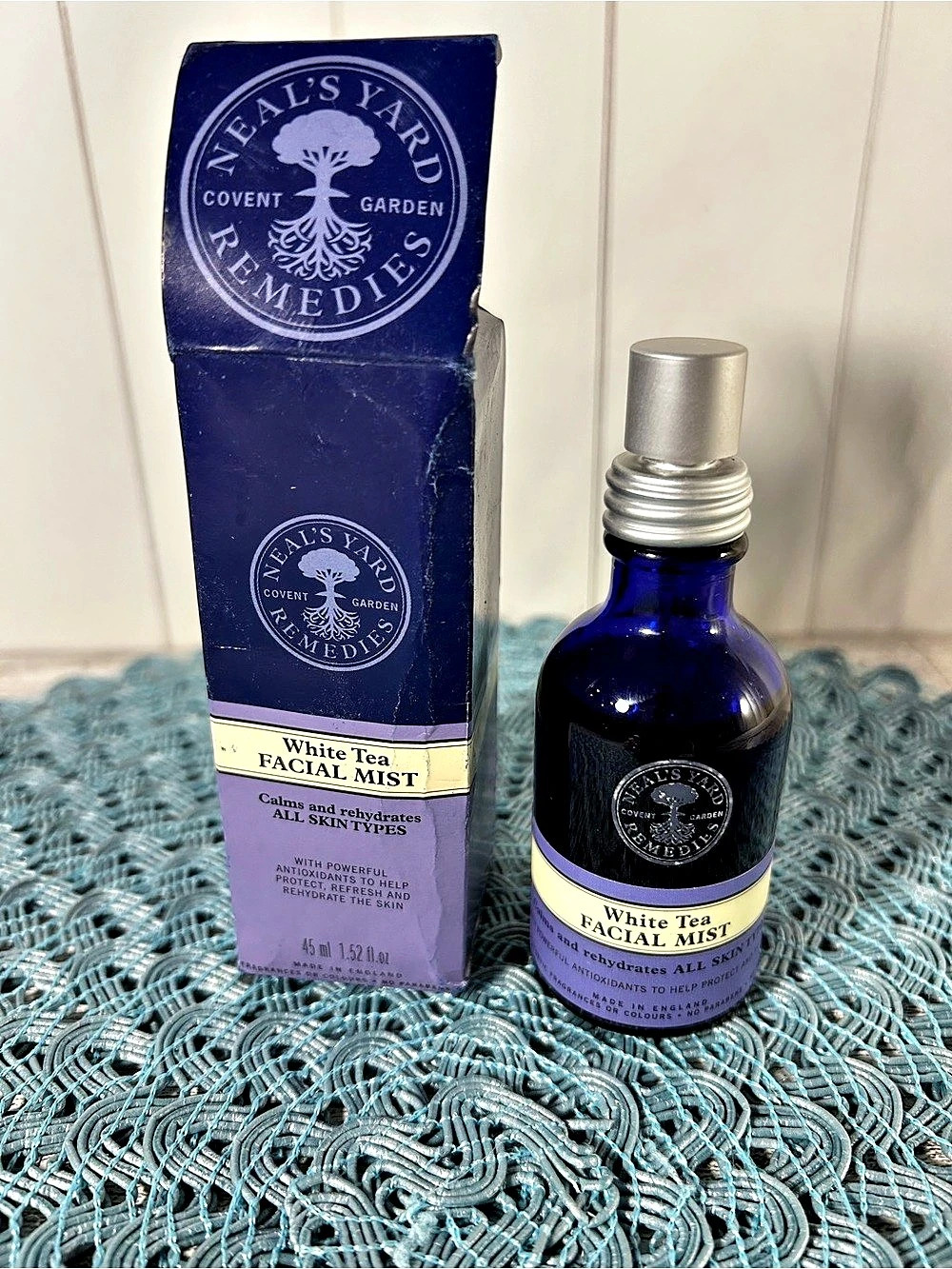 Neals Yard White Tea Facial Mist Calms & Rehydrates All Skin Types Organic
